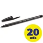 Bic Cristal Exact Ultrafine Negro Pack de 20